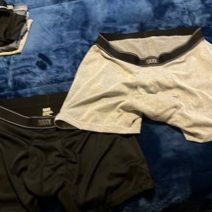 2 pair Saxx men’s boxer briefs size L